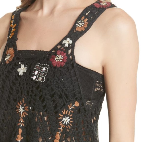 SOLD! Free People Last Rose Embroidered Tank - Picture 5 of 6